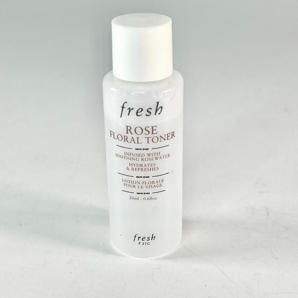 fresh Other - Fresh Rose Floral Toner Rosewater Freshens Hydrates Travel .6 fl oz 20ml New